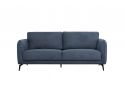 3 Seater Fabric Sofa in Blue Linen - Ballard